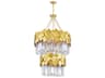 Panache 10-Light Medallion Gold Tiered Chandelier