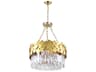 Panache 6-Light Medallion Gold Chandelier