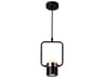 Moxie Black Cylinder Mini Pendant