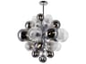 Pallocino 15-Light Chandelier Modern Chrome Fixture