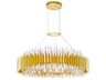 Cityscape 24-Light Satin Gold Chandelier