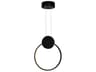 Pulley Black Geometric Round Mini Pendant