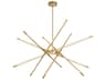 Oskil LED Chandelier Satin Gold Contemporary