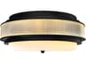 Valdivia Flush Mount Ceiling Light 18-Inch Black