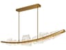 Arcus Brass LED Linear Island Pendant