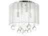 Water Drop 4-Light Chrome Drum Flush Mount