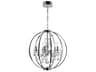 Abia 5-Light Chrome Globe Chandelier