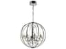 Abia 8-Light Chrome Globe Chandelier