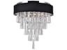 Franca 4-Light Black Flush Mount
