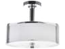 Lucie Drum Shade Chandelier Modern Chrome Pendant