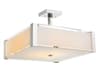 Lucie 4-Light Chrome Semi Flush Mount