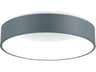 Arenal Gray Round Flush Mount