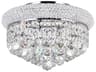 Empire Flush Mount Ceiling Light in Polished Chrome
