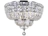 Stefania 8-Light Chrome Traditional Flush Mount
