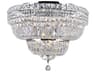 Stefania 9-Light Chrome Traditional Flush Mount