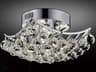 Queen 6-Light Chrome Traditional Semi Flush Mount