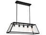 Alyson 5-Light Black Island Pendant