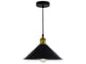 Brave 1-Light Black Mini Pendant