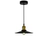 Brave 1-Light Black Mini Pendant