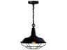 Morgan 1-Light Black Pendant