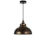 Vogel 1-Light Antique Copper Dome Pendant