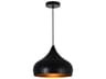 Dynamic 1-Light Black Mini Pendant