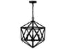 Amazon 3-Light Black Geometric Pendant