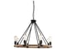 Ganges 8-Light Black Pendant