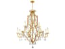 Electra 12-Light Oxidized Bronze Traditional Candelabra Chandelier