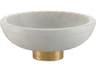 Valor White / Brass Large Decorative Bowl