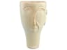 Milky White 14" High Poet Vase