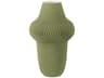Green Plisse Vase