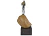 Man on Rock Sculpture