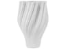 Whorl White Vase