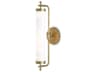 Latimer 1-Light Antique Brass Glass Wall Sconce