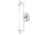 Latimer 1-Light Polished Nickel Glass Wall Sconce