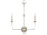 Nottaway 2-Light Champagne Silver Wall Sconce
