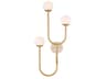 Highsmith 3-Light Brass Natural Wall Sconce