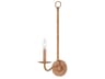 Saxon 1-Light Saddle Tan Natural Brown Wall Sconce