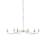 Saxon Large Chandelier in Silver Granello Finish