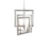 Middleton 8-Light Contemporary Silver Leaf Candelabra Chandelier