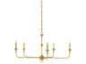 Nottaway 5 Light Chandelier in Contemporary Gold Leaf