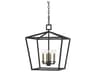 Denison 4-Light Mole Black Candelabra Chandelier