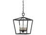Denison 4-Light Mole Black Candelabra Chandelier