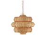 Antibes Small Chandelier Natural Rattan