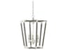 Bastian 3-Light Chateau Gray Contemporary Silver Leaf Candelabra Chandelier