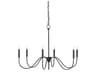Tirrell Small Chandelier in Antique Black