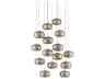 Pepper 15-Light Painted Silver Nickel Globe Pendant