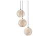 Finhorn 3-Light Painted Silver Pearl Globe Mini Pendant
