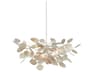 Lunaria Small Chandelier in Contemporary Silver Leaf